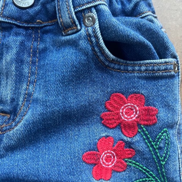 Mini Boden Embroidered Floral Jeans Girls Size 4Y - Picture 5 of 5